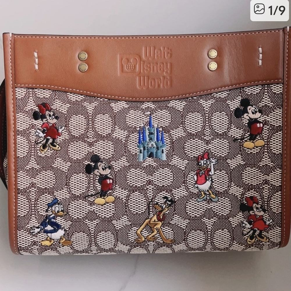 Disney X Coach Field Tote Bag Character Patterned